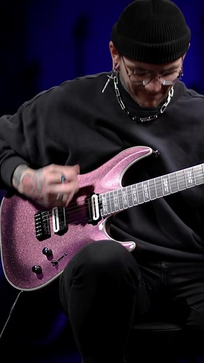 @nilesgregory on the brand new C-1 SLS Hollywood in Supernova featuring @fishmanmusic Fluence Open Core Modern Alnico and Ceramic pickups | Schecter Guitars