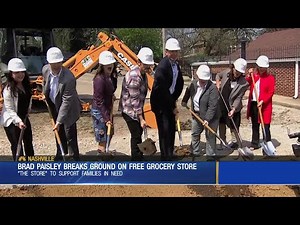 Brad Paisley breaks ground on free grocery shop in Nashville