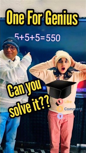 Only for genius | Maths Challenge | Maths tricks #ytshorts #shorts #maths #viral