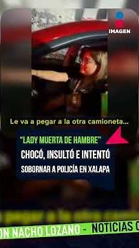 "Lady Muerta de Hambre" chocó, insultó e intentó sobornar a un policía | #Shorts | Nacho Lozano