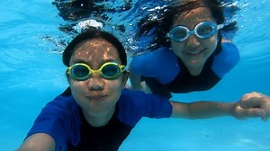 Happy Asian Girl Diving Under Water Stock Footage Video (100% Royalty-free) 1027969430 | Shutterstock