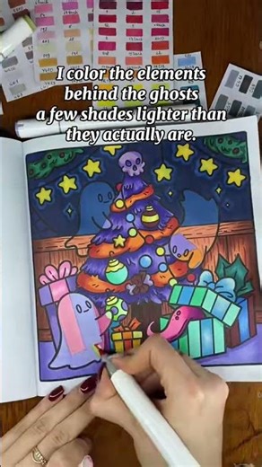 Tutorial on coloring a ghost 👻