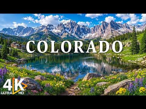 FLYING OVER COLORADO 4K UHD | Majestic Rocky Mountains, Scenic Valleys & Peaceful Nature Videos