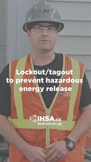 Infrastructure Health and Safety Association on Instagram: "Proper lockout/tagout procedures protect workers from severe injuries or fatalities caused by the release of hazardous energy. In this safety talk video, we break the lockout/tagout process into six simple steps and discuss the legislation and standards workers must follow. We also discuss how to fill out a tag and why you should never tagout without locking out. Tap the link in our bio to watch our full video and learn more about locko