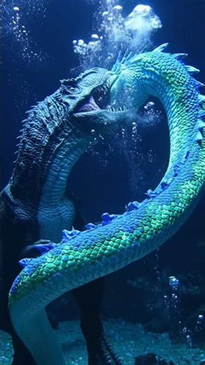 Dinosaur Attacked a Dragon underwater… What Happened Next? 😱🐉🦖"#shorts#viral#trending#dragon