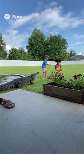 Dad Save the kid from alligator | Michael Henry