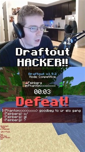 Feinberg finds a HACKER in DRAFTOUT | Bro was 1 game away from Guardian Rank 💀