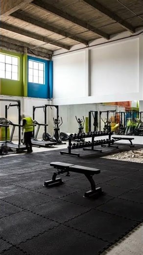 Modern gym makeover, before & after, stunning fitness transformation