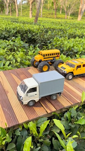 Two RC And School Bus But Only ONE Survives This Crazy Long Jump 😱