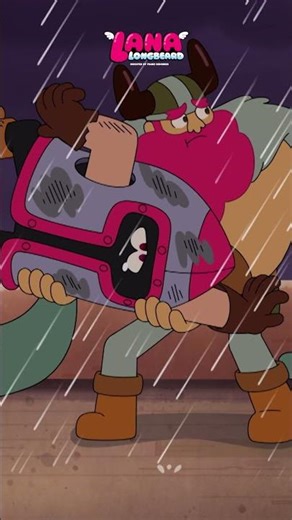 Sometimes all it takes is a little extra nudge 🪃 #LanaLongbeard #CartoonNetwork #shorts