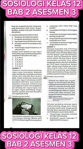 KUNCI JAWABAN SOSIOLOGI KELAS 12 BAB 2 ASESMEN 3 PR INTAN PARIWARA