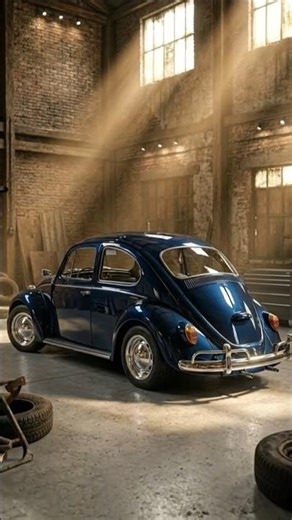 Abandoned VW Bug Restored in 20 Seconds! 😱🚗