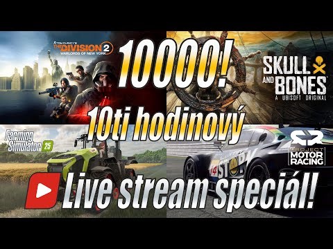 🥳 10ti hodinový LIVE STREAM SPECIÁL + SOUTĚŽE! - Poděkování za 10000 odběratelů!!! (4K)