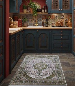 5x8 Turkish Silk Rug: Green Ivory Medallion, Persian Style - Etsy Canada