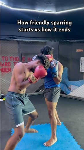 How friendly sparring starts vs how it ends #sparring #boxing #gym #kochi #mma #vyttila #fighter