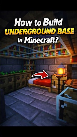 How to Build Underground Base in Minecraft 😱🔥