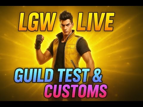 live freefire guild test and custom