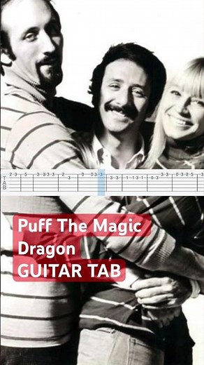 Puff The Magic Dragon (Guitar Tab) #shorts #short #viralvideo #music #cover #song #guitar #tutorial