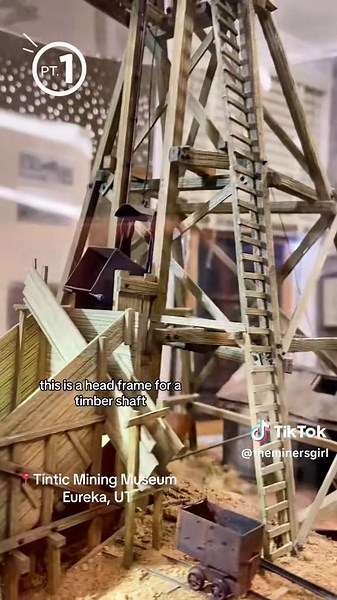 This mini mine setup is at the Tintic Mining Museum in Eureka, Utah. The Miner is here explaining the parts of this project. This is part one of two. The detail in this setup is incredible. #tinticminemuseum #tintic #mining #mines #CapCut