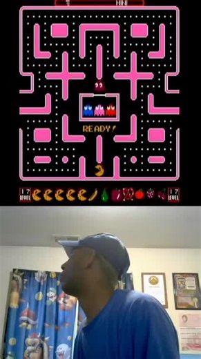 Shawne Plays Ms Pac-Man (NES) The Tengen And 8-Bit Version For Mini Maze Mode In Level #17 #mspacman #gamer #retro
