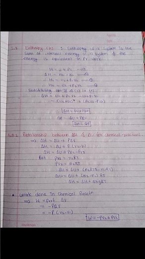 class 12th chemistry chapter -- 4 ( chemical Thermodynamics) free notes 🤩🤩
