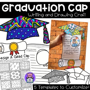 2nd Grade Graduation Cap Template Craft | Last Week of School Bulletin Board