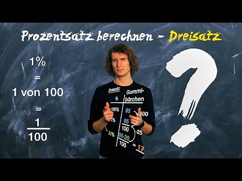 Prozentsatz mit dem Dreisatz ausrechnen - Prozentrechnung einfach erklärt