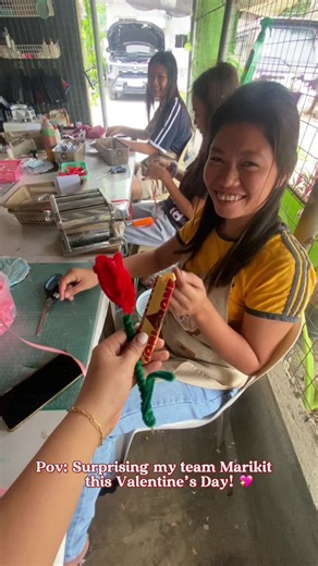 Surprising my team Marikit this Valentine’s Day! 💖