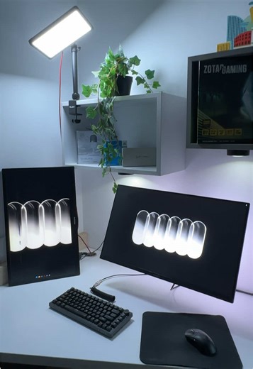 new light!✌️ #setup #pc #minimal #techtok #synetech