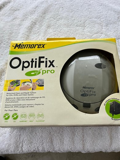 Memorex Optifix Pro Game CD DVD Repair Tool Clean/repair Kit Solution & Pads - Etsy