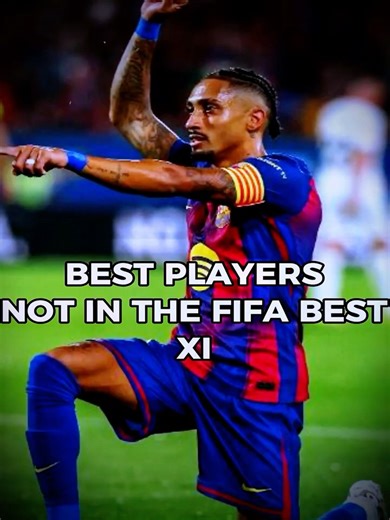 Top 6 Players Not in FIFA Best 11☠️?#fifabest #raphinha #mbappe #salah #doue #football #viral #foyou