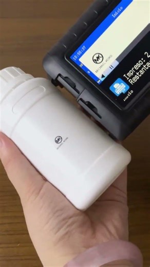 Handheld Inkjet Printer Demo: Curved Surface Logo Printing
