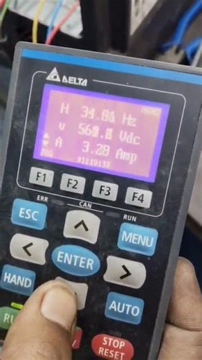 delta vfd run command #repairing #vfd #machine