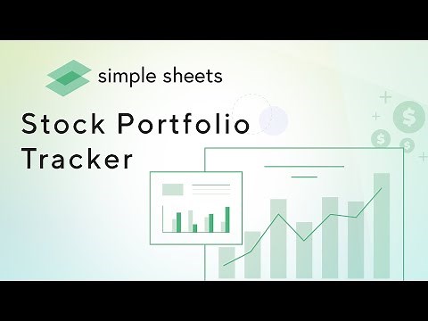 Stock and Crypto Portfolio Tracker Excel Template Video Tutorial by Simple Sheets