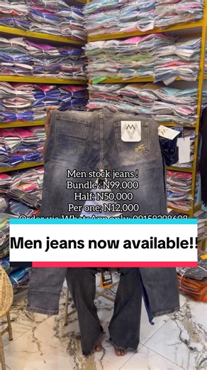 Quality Men's Jeans Wholesale Bundle Available at Affordable Prices