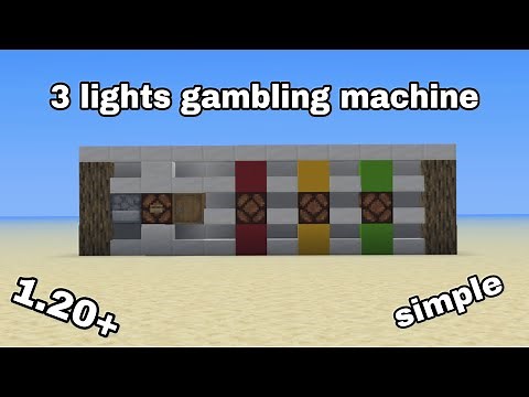 how to make a simple minecraft minigame/gambling machine 1.20+