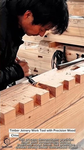 Timber Joinery Work Tool with Precision Wood Chisel #worktool