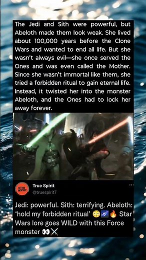 How Did Abeloth Become the Scariest Force Monster Ever in Star Wars? 😳🌌