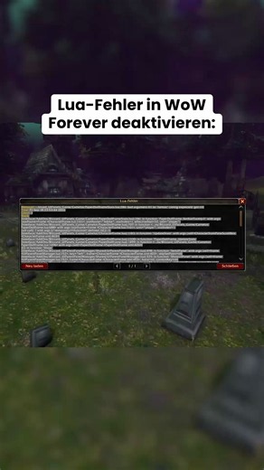 Disable Lua errors in WoW Forever! ☝️ #wowforever #luaerror #worldofwarcraft #gaming