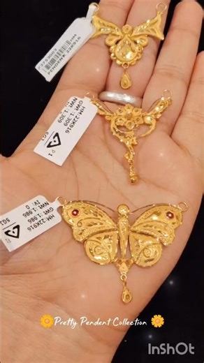 Pretty Gold Pendant Collection ll Lite Weight Gold Jewellery