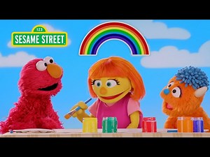 Sesame Street: Elmo, Julia, & Rudy Paint the Colors of the Rainbow! - Videos For Kids