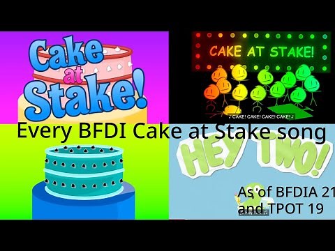 Every BFDI Cake at Stake Intro (As of BFDIA 21/TPOT 19)