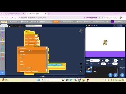 Créer un platformer 2D sur scratch E1