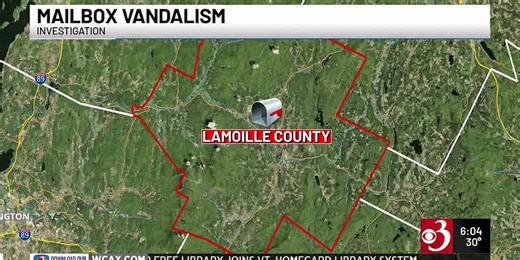 Mailboxes damaged by explosive devices throughout Lamoille County