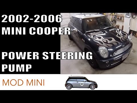 MINI Cooper Replace Power Steering Pump howto - Gen 1 2002-2006 R50 R53 R52