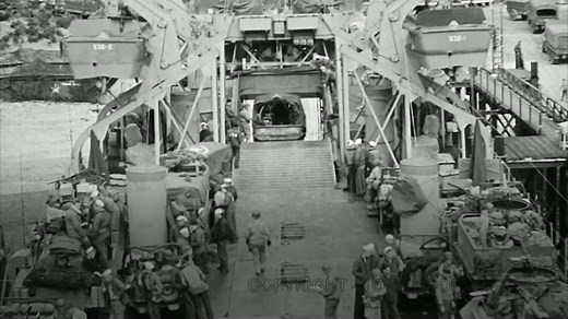 Footage emerges of soldiers leaving for D-Day from Cornwall