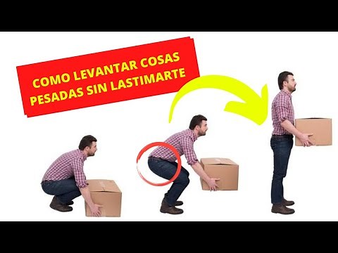 Como levantar cosas pesadas sin lastimarse la espalda #lumbalgia