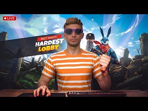 BOT ANKIT IS LIVE 🖐 AA JAO BHAILOG SAATH KHELTE HAI || FREE FIRE LIVE 🙀 1V1 LIVE FREE FIRE 💀