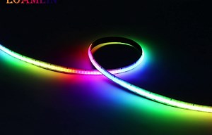 6.56FT Individual Addressable SK6812 RGB COB LED Strip 240Pixels/M Flexible Dream Full Color High Density Uniform Light LED Pixel Strip IP30 Non-Waterproof Indoor DIY Project DC5V