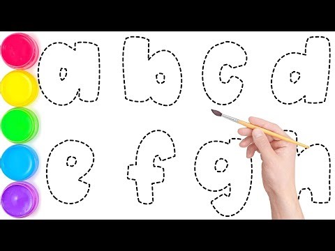 Alphabet Phonics Song // A to Z Drawing Guide: Simple Alphabet Art for Beginners // ABC for Kids.
